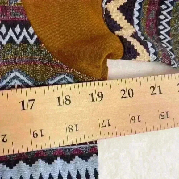 ZYFGfree Brown/Multi color Aztec print hoodie - Picture 7 of 7